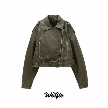 CHAQUETA CUERO MOTOR'S MUJER - Wolfie