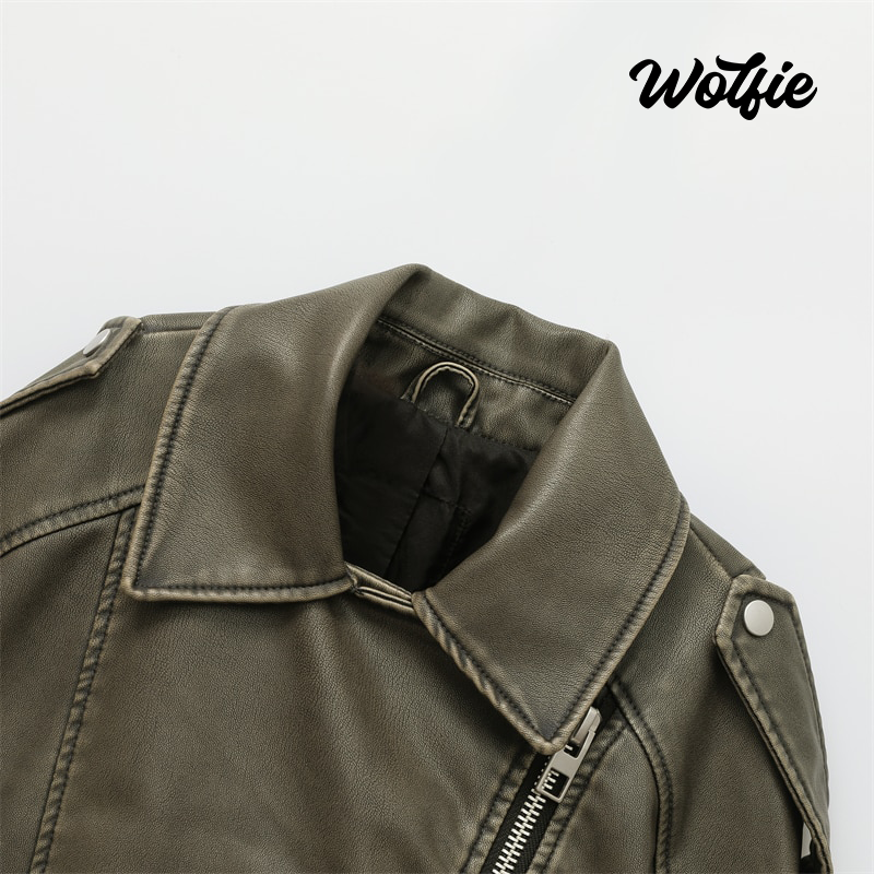 CHAQUETA CUERO MOTOR'S MUJER - Wolfie